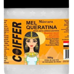Máscara de Mel e Queratina Premium Coiffer 500g Regeneração